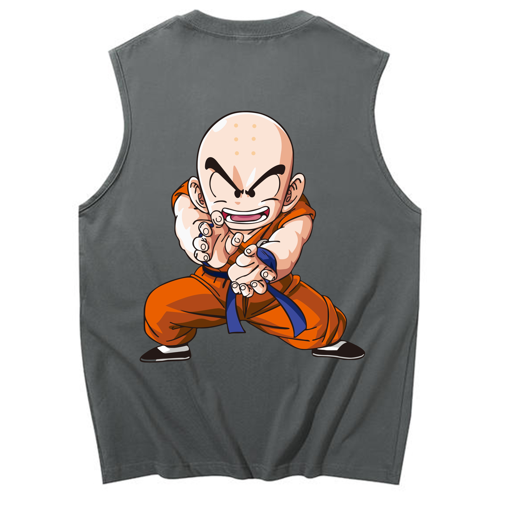（画像用） ドラゴンボール クリリン DRAGON BALL krillin コットン100％タンクトップ（背面プリント）